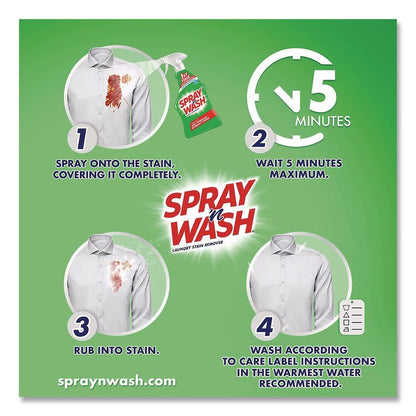 Stain Remover, Unscented, 22 oz Spray Bottle, 12/Carton