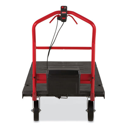 Motorized Kit for 30" x 60" Platform Trucks, Large, DC Motor, 60 V Lithium-Ion Battery, 0.5 mph to 3 mph, Black/Red