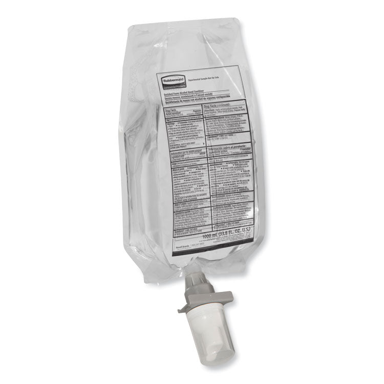 AutoFoam Refill With Alcohol Foam Hand Sanitizer, Clear, 1,000 mL, Fragrance-Free, 4/Carton