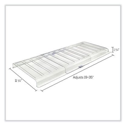Under Furniture Air Deflector, 11 x 20 x 1.25, Clear