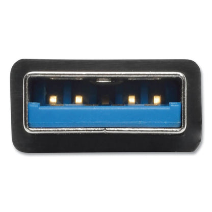Ultra-Slim Portable USB 3.0 SuperSpeed Hub, 4 Ports, Black