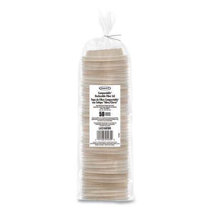 Molded Fiber Lids for Paper Cups, ProPlanet Seal, Fits 10 oz to 24 oz Hot Cups, Tan, 1,000/Carton