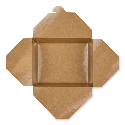 Reclosable Kraft Take-Out Box, 54 oz, 8.51 x 6.3 x 1.8, Brown, Paper, 200/Carton