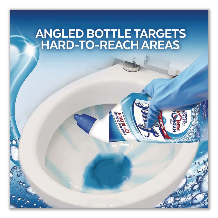 Toilet Bowl Cleaner with Oxi Action, Ocean Fresh Scent, 24 oz Angle-Neck Bottle