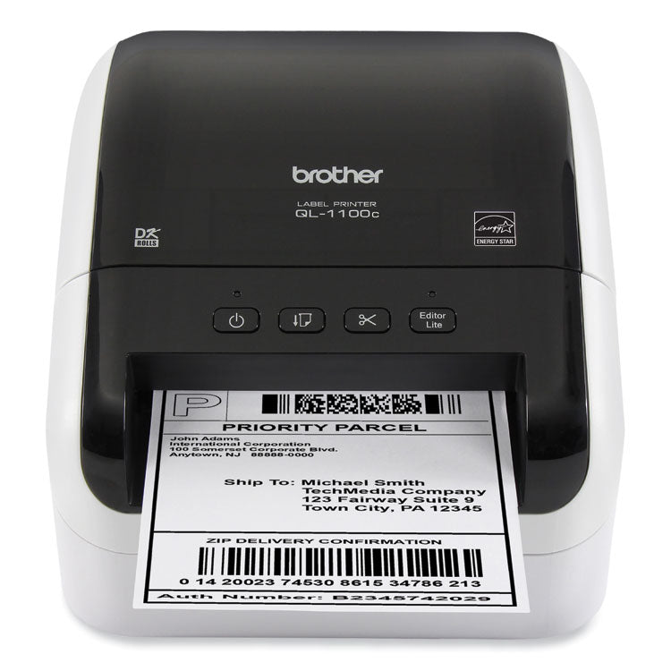 QL-1100C Wide Format Professional Label Printer, 69 Labels/min Print Speed, 5.9 x 8.7 x 6.7