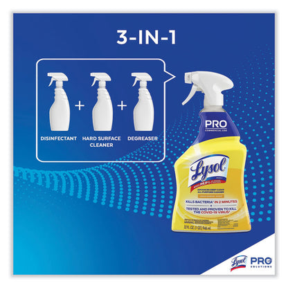 Advanced Deep Clean All Purpose Cleaner, Lemon Breeze Scent, 32 oz Trigger Spray Bottle