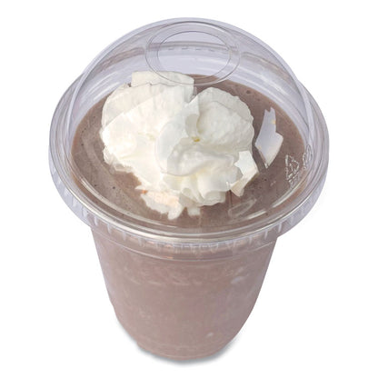PET Cold Cup Dome Lids, Fits 9 oz to 10 oz Cold Cups, Plastic, Clear, 1,000/Carton