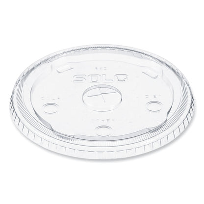 Plastic Cold Cup Lids, Fits 32 oz to 44 oz Cold Cups, Clear, 600/Carton
