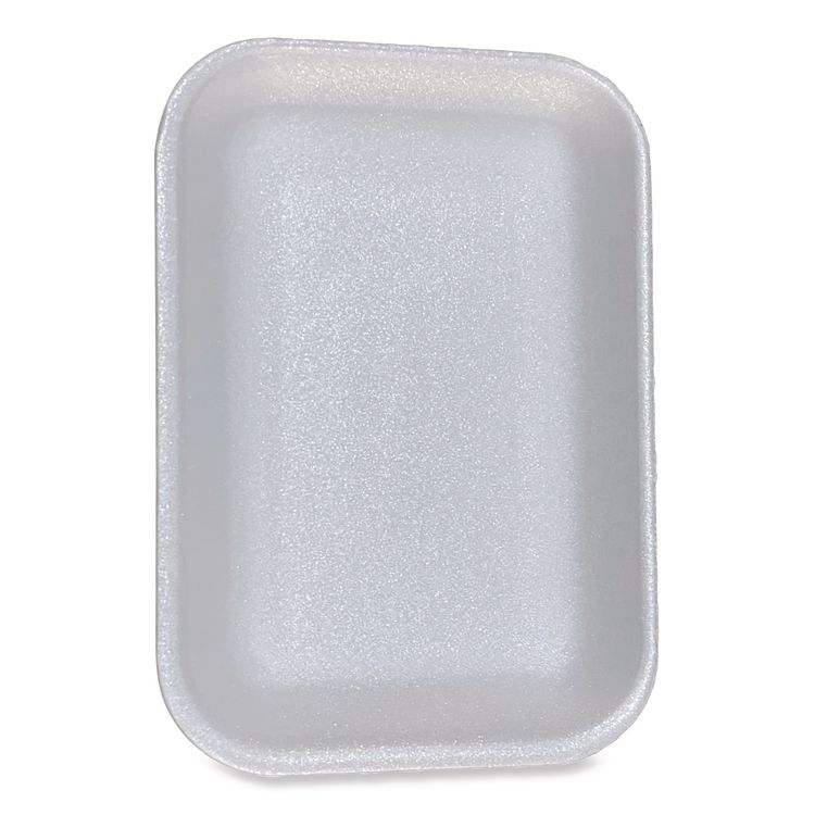 Meat Trays, #2, 8.5 x 6.03 x 1.11, White, Foam, 500/Carton