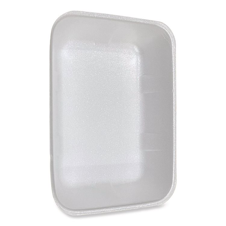 Meat Trays, #20K, 12 x 8.7 x 2.45, White, Foam, 125/Carton