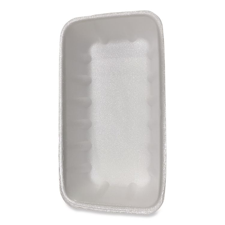 Meat Trays, #10K, 10.75 x 5.95 x 1.87, White, Foam, 250/Carton