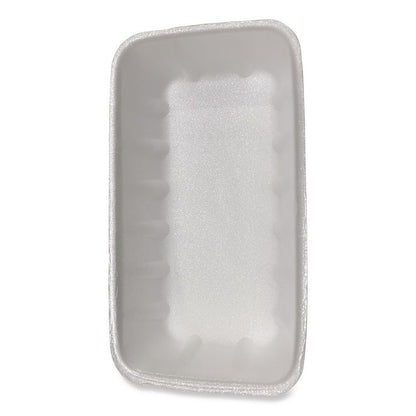 Meat Trays, #10K, 10.75 x 5.95 x 1.87, White, Foam, 250/Carton