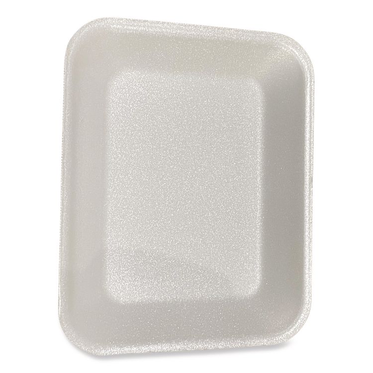 Meat Trays, #8P, 10.8 x 8.82 x 1.5, White, Foam, 200/Carton