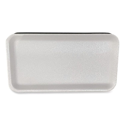 Meat Trays, #10S, 10.93 x 5.75 x 0.63, White, Foam, 500/Carton