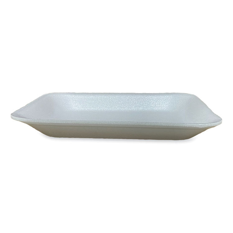 Meat Trays, #8P, 10.8 x 8.82 x 1.5, White, Foam, 200/Carton