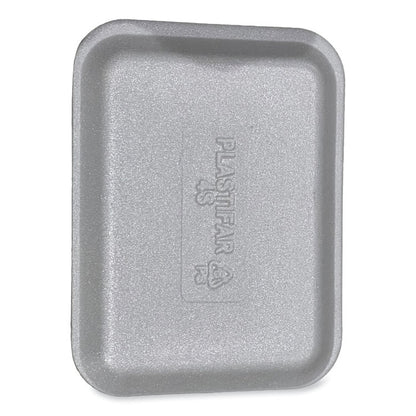 Meat Trays, #4S, 9.5 x 7.25 x 0.5, White, Foam, 500/Carton