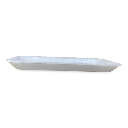 Meat Trays, #2S, 8.5 x 6 x 0.7, White, Foam, 500/Carton