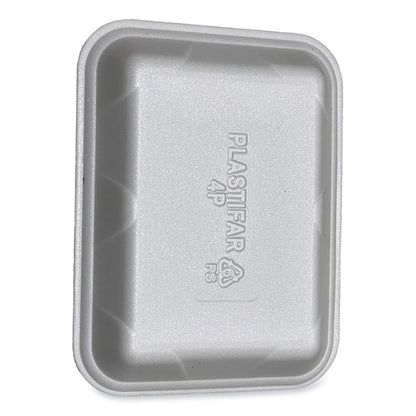 Meat Trays, #4P, 9.5 x 7.19 x 1.2, White, Foam, 500/Carton