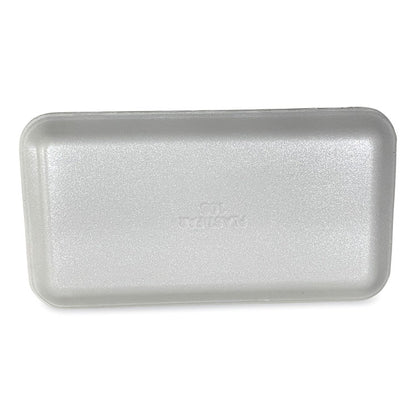Meat Trays, #10S, 10.93 x 5.75 x 0.63, White, Foam, 500/Carton