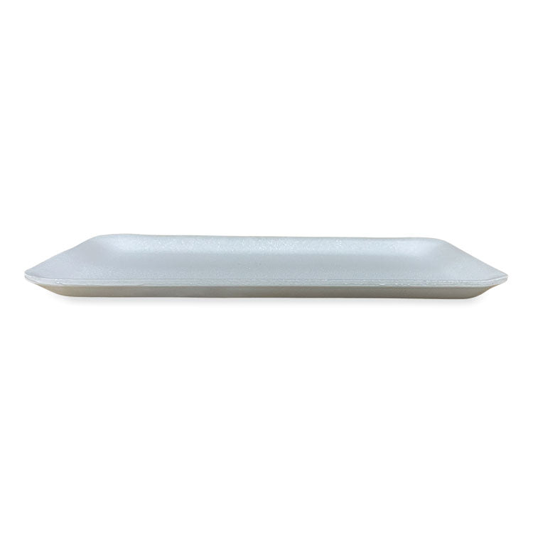 Meat Trays, #10S, 10.93 x 5.75 x 0.63, White, Foam, 500/Carton