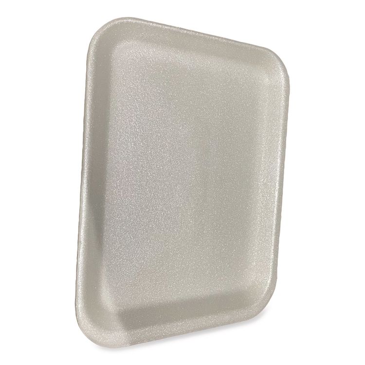 Meat Trays, #4S, 9.5 x 7.25 x 0.5, White, Foam, 500/Carton