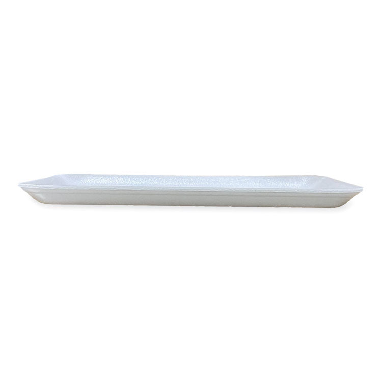 Meat Trays, #1525, 14.5 x 8 x 0.75, White, Foam, 250/Carton