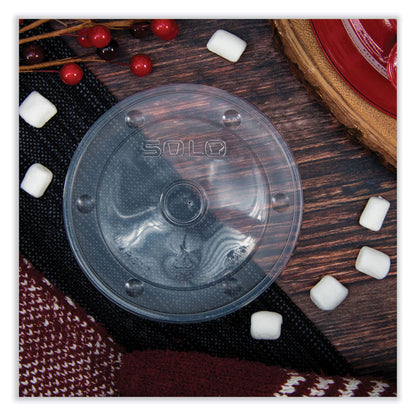 Polypropylene Vented Food Container Lids for 12 oz Food Containers, Clear, Plastic, 1,000/Carton