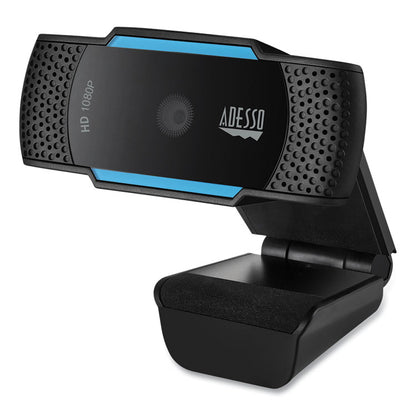 CyberTrack H5 1080P HD USB AutoFocus Webcam with Microphone, 1920 pixels x 1080 pixels, 2 Mpixels, Black