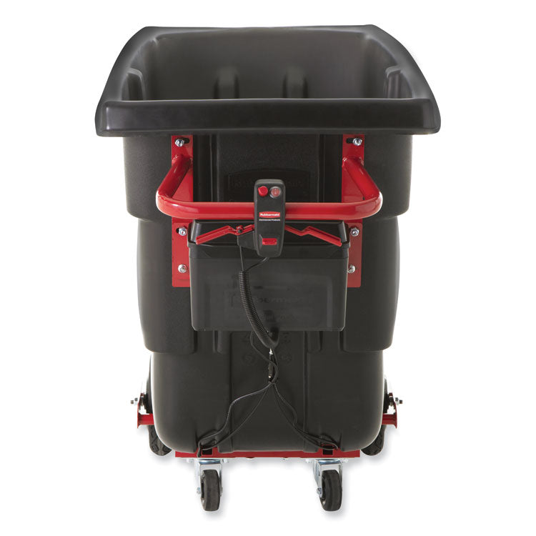 0.5 cu yd Motorized Roto Tilt Truck, 850 lb Capacity, Black