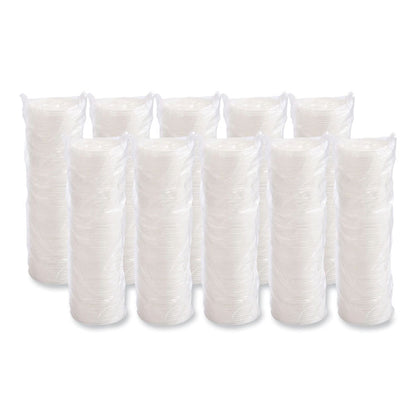 Lift n' Lock Plastic Hot Cup Lids, Fits 8 oz Hot Cups, White, 1,000/Carton