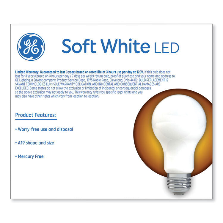Classic LED SW Non-Dim A19 Light Bulb, 9 W, Soft White, 2/Pack
