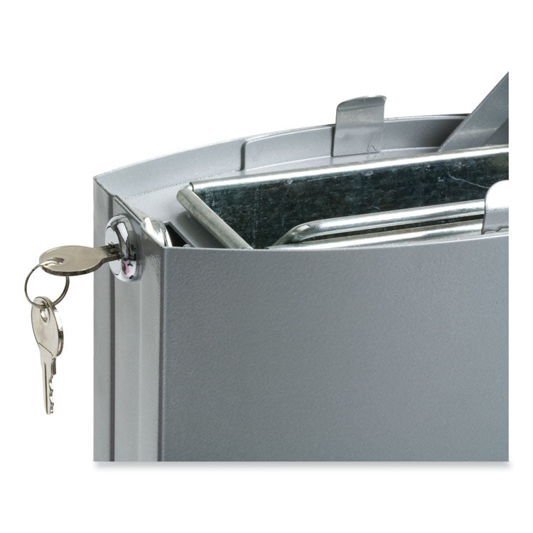 Metropolitan Smokers' Station, Weighted Base, 1.6 gal, Galvanized Liner, 16.8 dia x 42.8h, Black