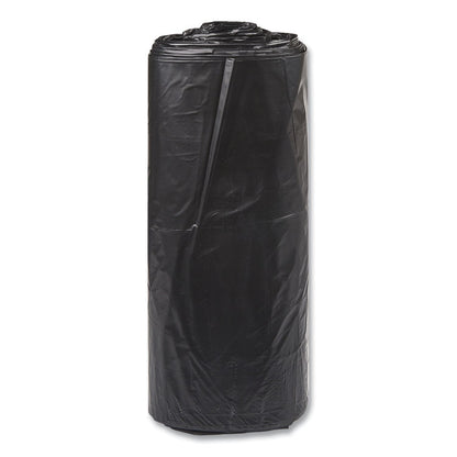 Low-Density Commercial Can Liners, 60 gal, 1.5 mil, 38" x 58", Black, Interleaved Roll, 20 Bags/Roll, 5 Rolls/Carton
