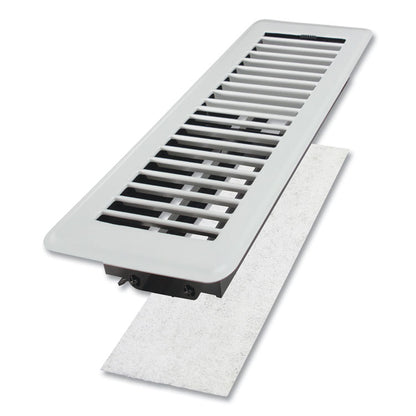 Electrostatic Register Filter, 4 x 12 x 0.1, White, 12/Pack