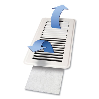 Electrostatic Register Filter, 4 x 12 x 0.1, White, 12/Pack