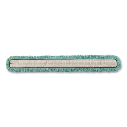 HYGEN Dust Mop Heads With Fringe, Green, 60", Microfiber, Cut-End