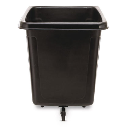 Cube Truck, 105 gal, 500 lb Capacity, Plastic, Black