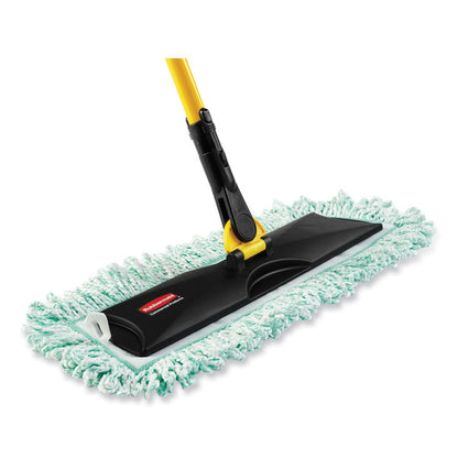 HYGEN Dust Mop Heads With Fringe, Green, 60", Microfiber, Cut-End