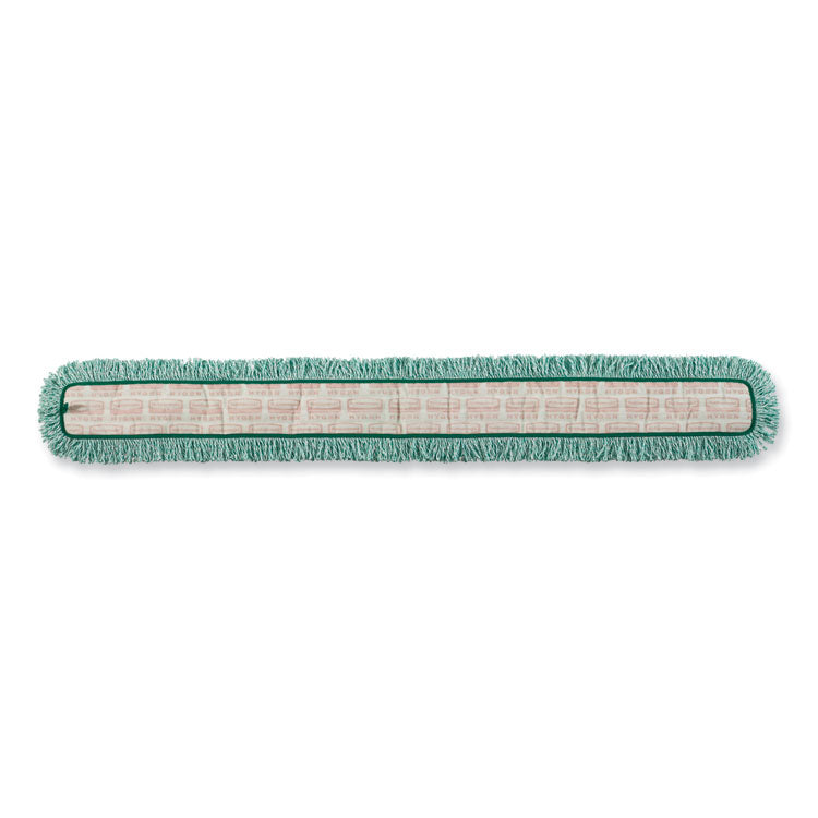 HYGEN Dust Mop Heads With Fringe, Green, 48", Microfiber
