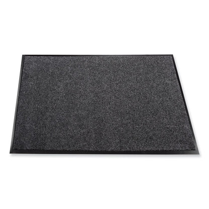 EcoStep Wiper Mat, Rectangular, Charcoal Gray Cut Pile Surface, 24" x 36"