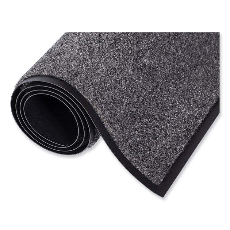 EcoStep Wiper Mat, Rectangular, Charcoal Gray Cut Pile Surface, 24" x 36"