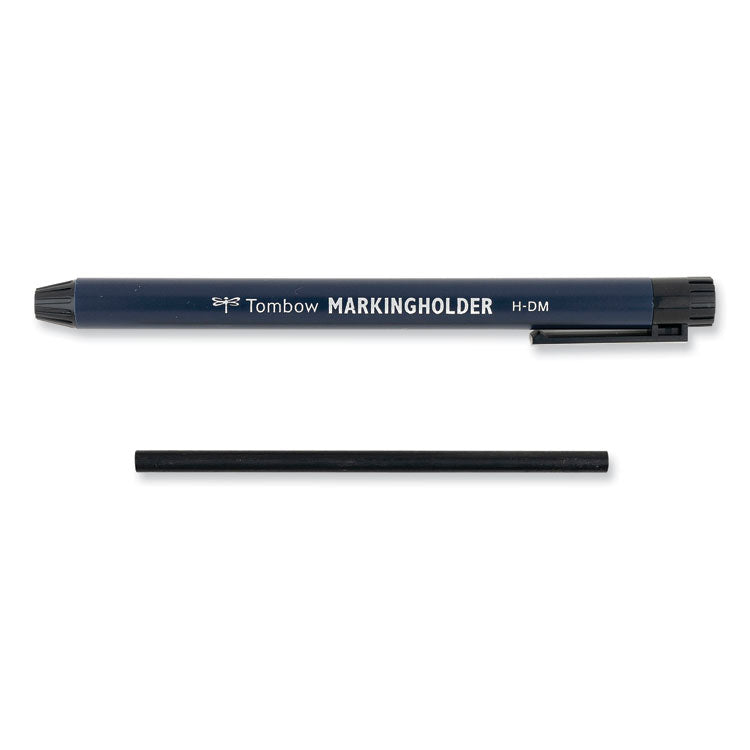Mechanical Wax-Based Marking Pencil Refills, 4.4 mm, Black, 10/Box