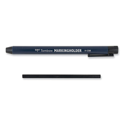 Mechanical Wax-Based Marking Pencil Refills, 4.4 mm, Black, 10/Box