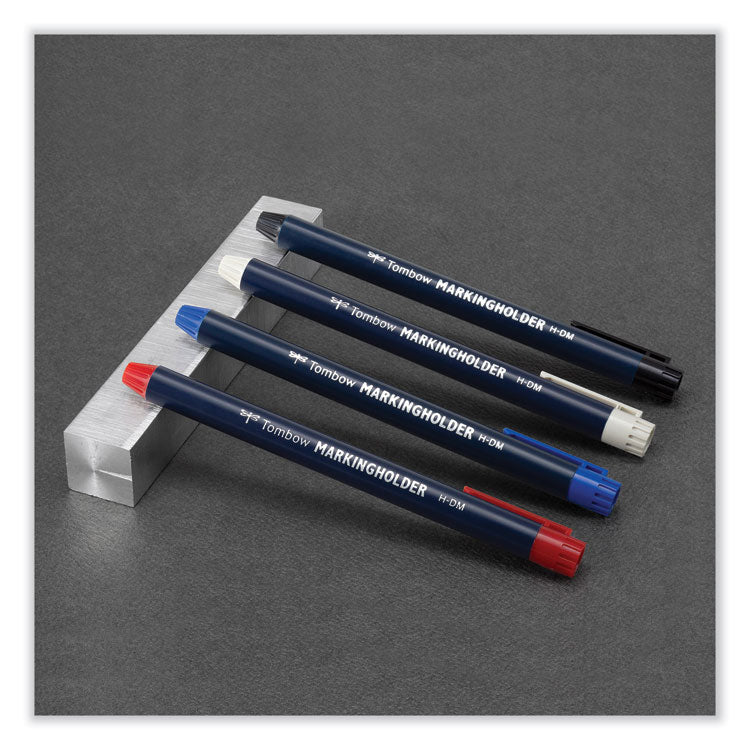 Mechanical Wax-Based Marking Pencil Refills, 4.4 mm, Yellow, 10/Box