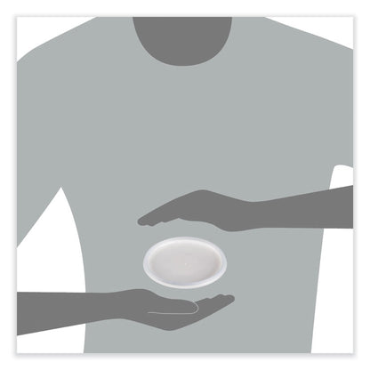 Plastic Lids for Foam Cups, Bowls and Containers, Vented, Fits 12 oz to 60 oz, Translucent, 100/Pack, 10 Packs/Carton
