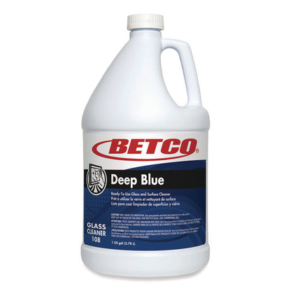 Deep Blue Glass and Surface Cleaner, 1 gal Bottle, 4/Carton