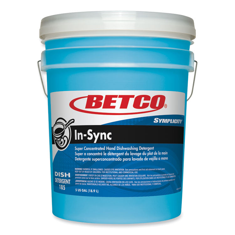 Symplicity In-Sync Hand Dishwashing Detergent, Fresh Ozonic Scent, 5 gal Pail