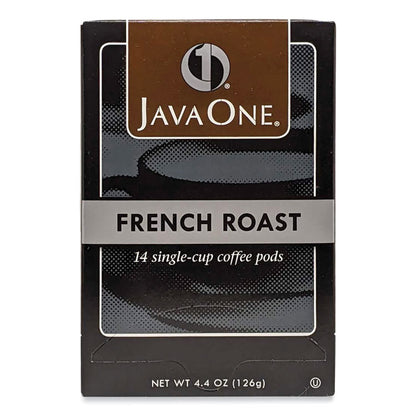 Coffee Pods, French Roast, Single Cup, 14/Box