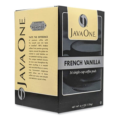 Coffee Pods, French Vanilla, Single Cup, 14/Box