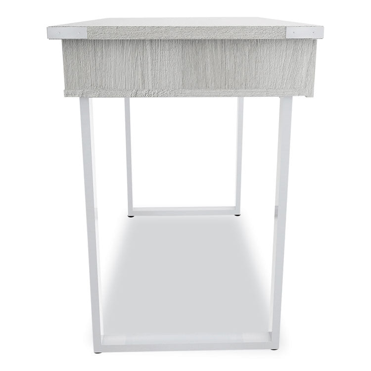 Mirella SOHO Desk with Drawer, 36.25" x 22.25" x 30", Gray
